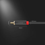 Ugreen AV104 10518 lydkabel 2RCA (mand) / 2RCA (mand) 2m - grå