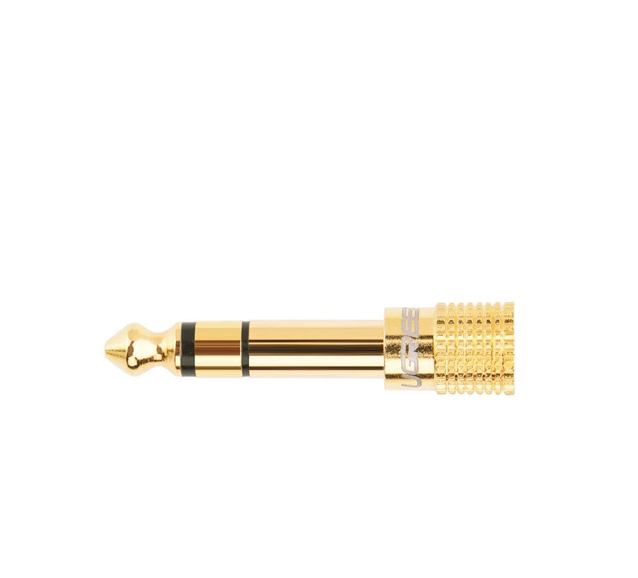 Ugreen adapter 3,5 mm mini jack til 6,3 mm jack adapter guld (20503)