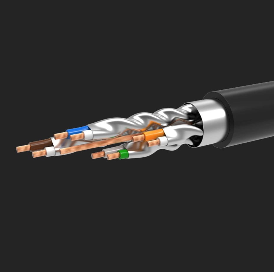 RJ45 Cat 7 STP LAN 10Gbps 2m sort (11269)