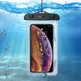 Ugreen LP186 60959 case vandtæt IPX8 til 4-6.5" smartphone - sort og gennemsigtig