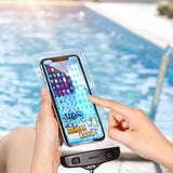 Ugreen LP186 60959 case vandtæt IPX8 til 4-6.5" smartphone - sort og gennemsigtig