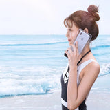 Ugreen LP186 60959 case vandtæt IPX8 til 4-6.5" smartphone - sort og gennemsigtig