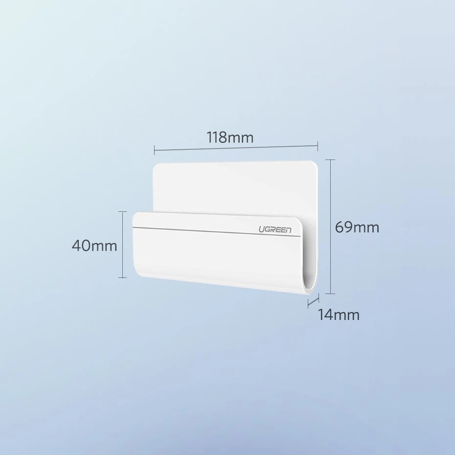 Ugreen wall mount smartphone stand til opladning hvid (30394)