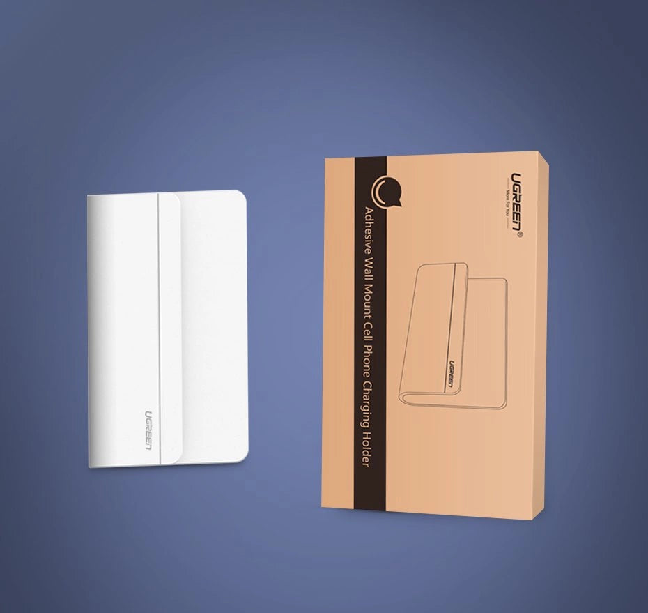 Ugreen wall mount smartphone stand til opladning hvid (30394)