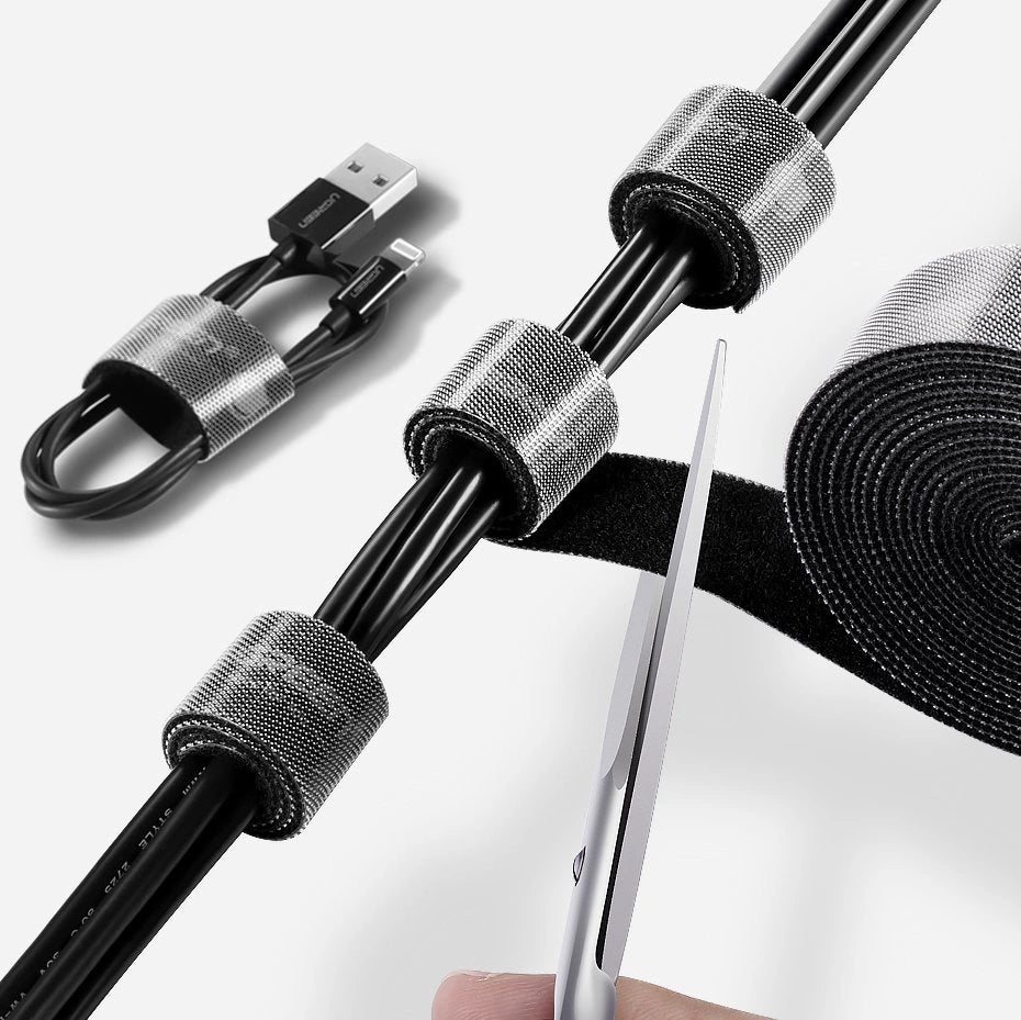Ugreen Velcro Velcro kabel organisator 5m sort (40356)