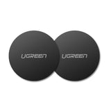 Ugreen LP123 30836 runde metalplader til magnetiske telefonholdere - sort (2 st.)