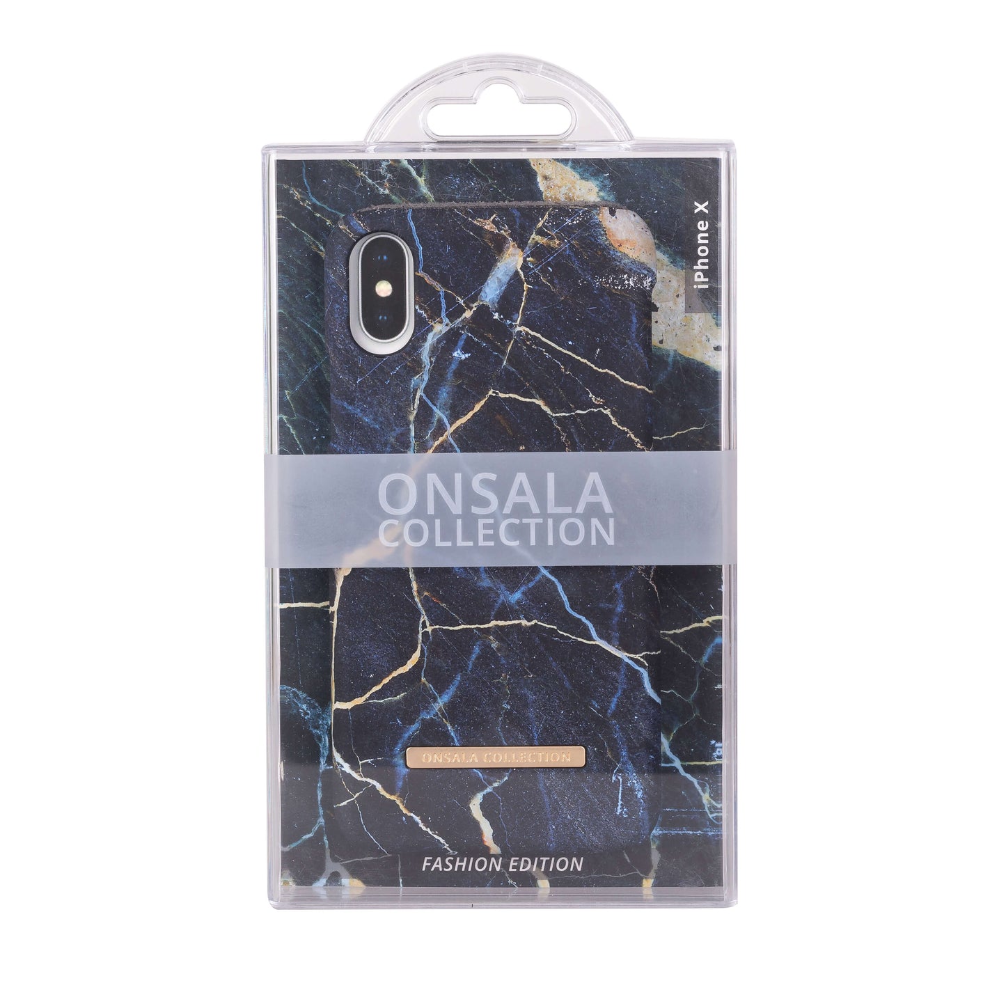 ONSALA COLLECTION Mobil Cover Soft Black Galaxy Marble iPhone X/XS