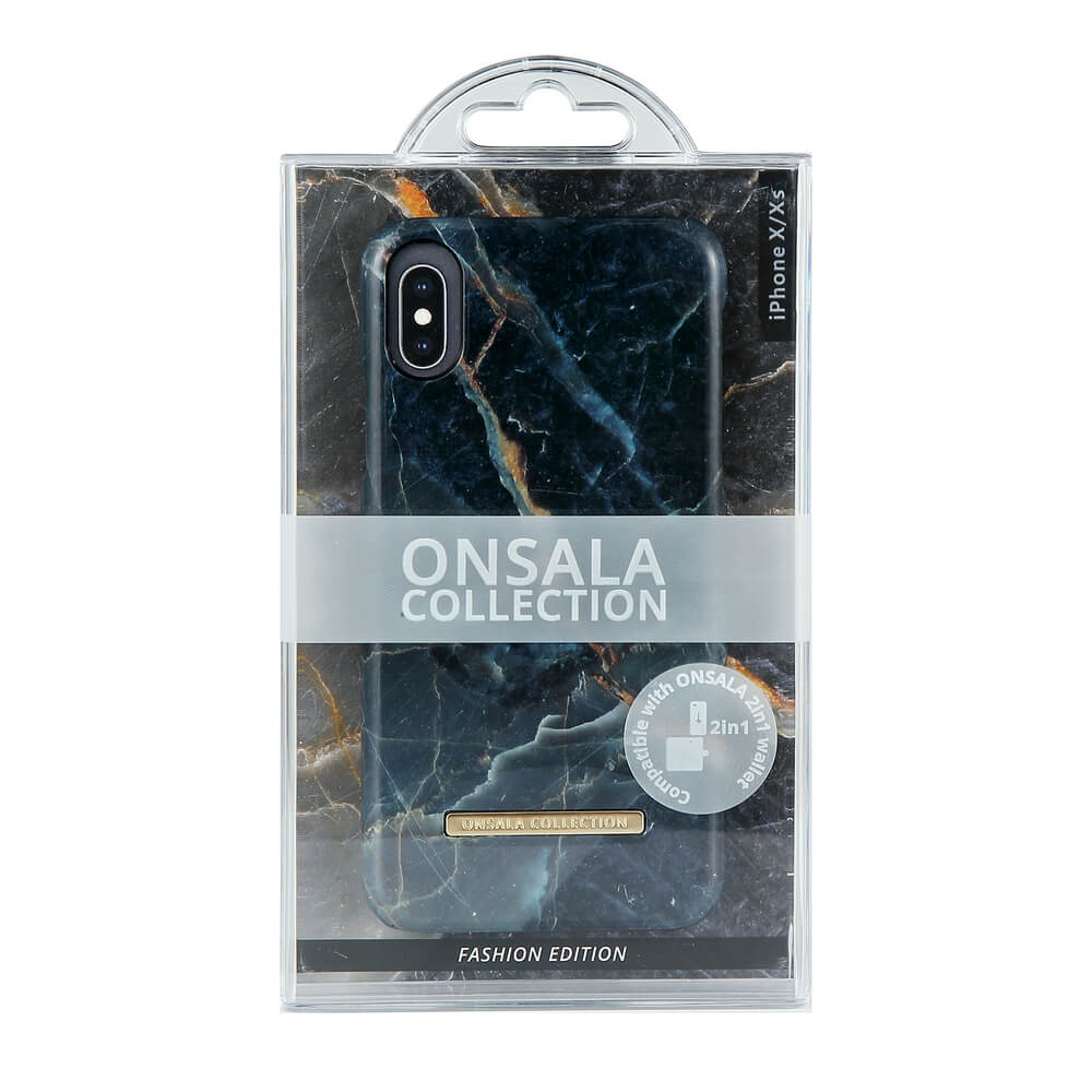 ONSALA COLLECTION Mobil Cover Shine Grey Marble iPhone X/XS