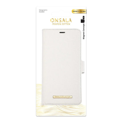 ONSALA COLLECTION Wallet Saffiano White iPhone 11 PRO MAX