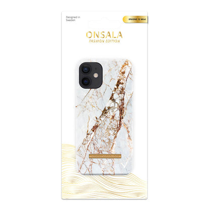 ONSALA COLLECTION Mobil Cover Soft White Rhino Marble iPhone 12  Mini