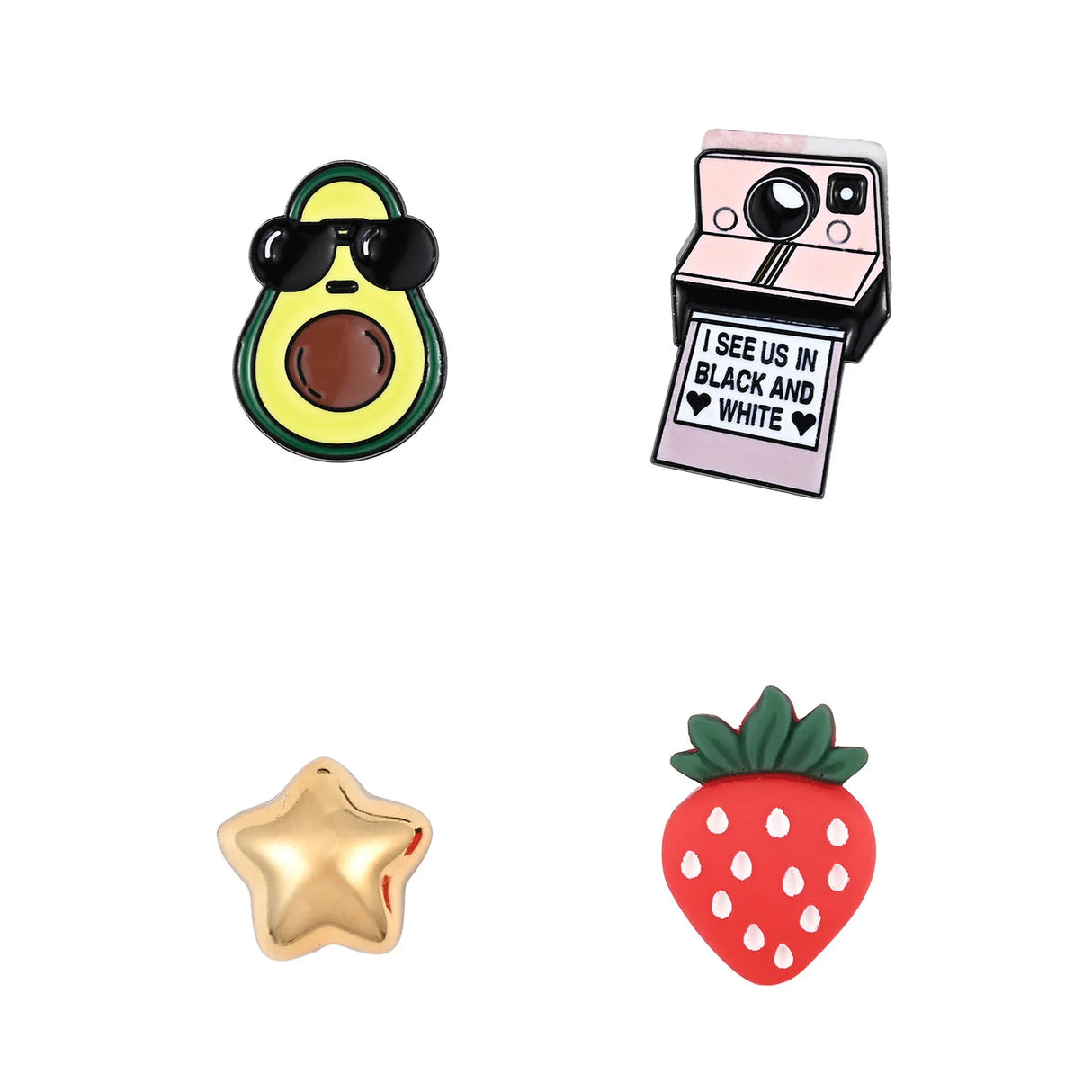 Charms Pimp Your Phone Metal og Plastik 4 stk