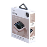 Uniq Lino-hylster til Apple Watch 4 / 5 / 6 / SE 44 mm - pink