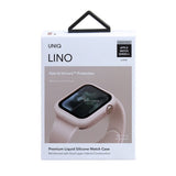 Uniq Lino-hylster til Apple Watch 4 / 5 / 6 / SE 44 mm - pink