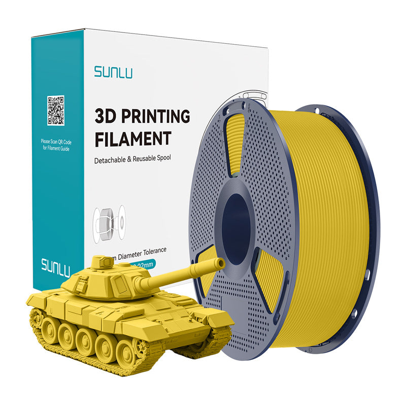 Sunlu PLA+ højhastighedsgul filament
