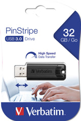 Verbatim Store 'n' Go Pin Stripe USB Drive 32GB USB 3.2 Gen 1 USB stick Sort