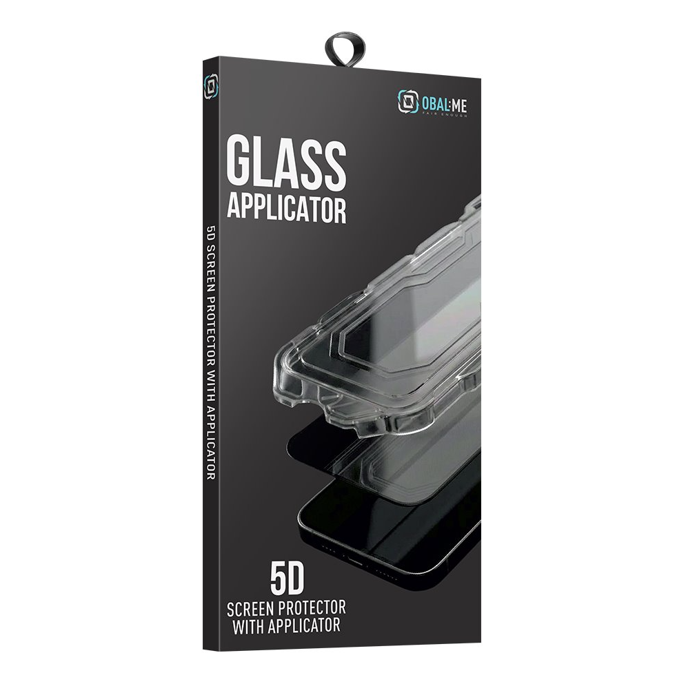 OBAL:ME 5D Glass Screen Protector with Applicator for Apple iPhone 17/17 Pro/18 Pro Black