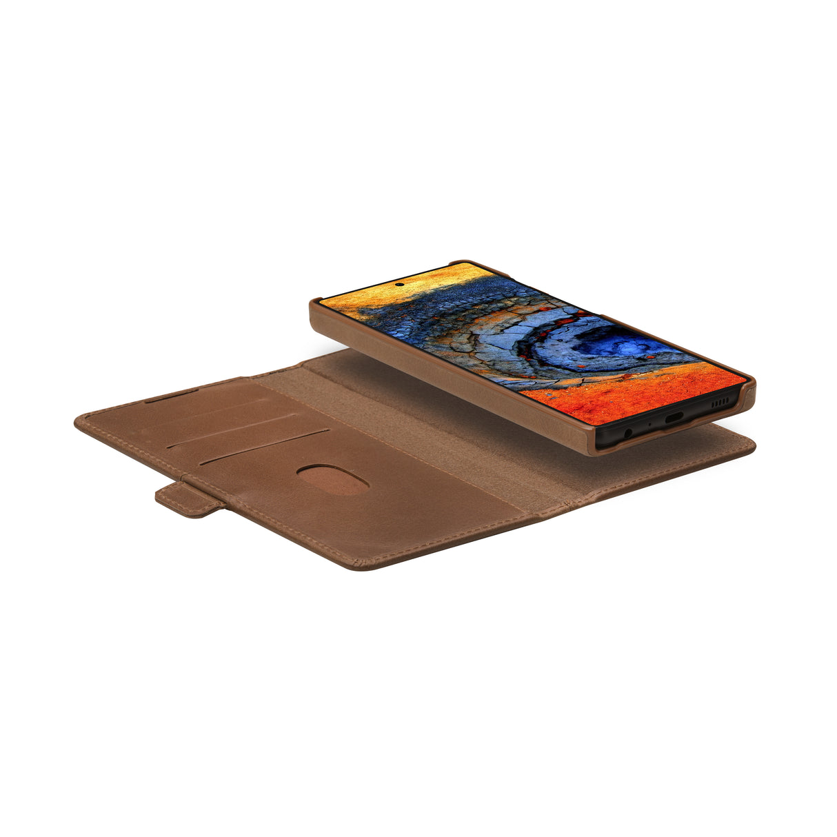 Dbramante Samsung Galaxy S25 Ultra Lynge 2-i-1 wallet cover - Dark Tan