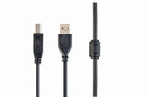 Cablexpert CCFB-USB2-AMBM-1.5M USB-kabel 1,5 m USB A USB B Sort