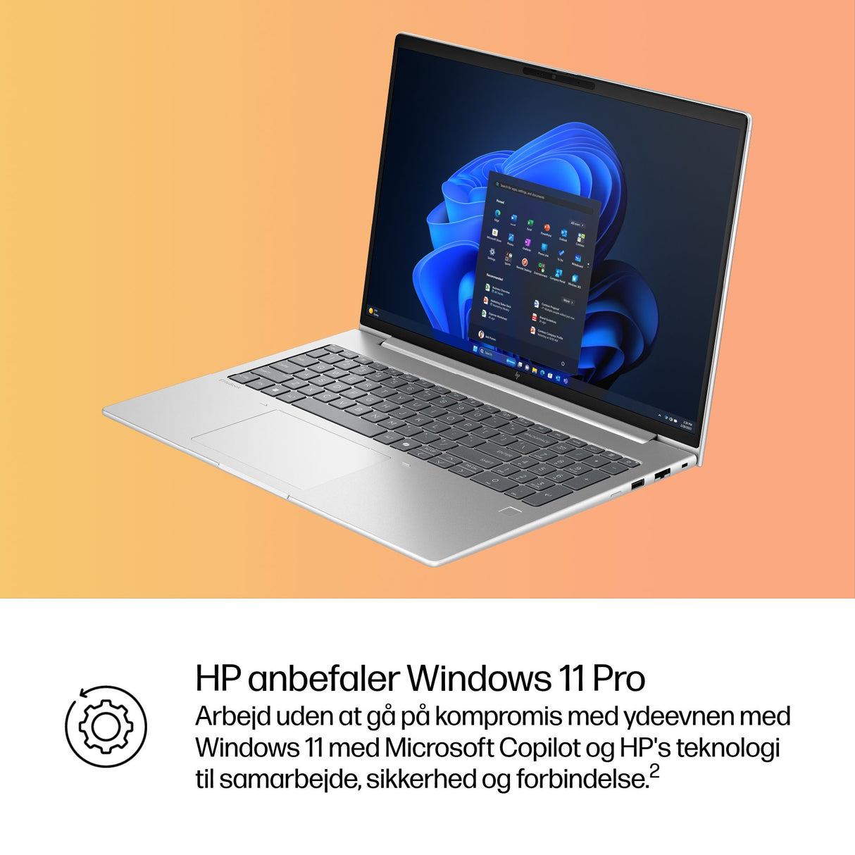 HP EliteBook 6 G1i AI Intel Core Ultra 5 225U Laptop 40,6 cm (16") WUXGA 24 GB DDR5-SDRAM 512 GB SSD Wi-Fi 7 (802.11be) Windows 11 Pro AI PC Sølv