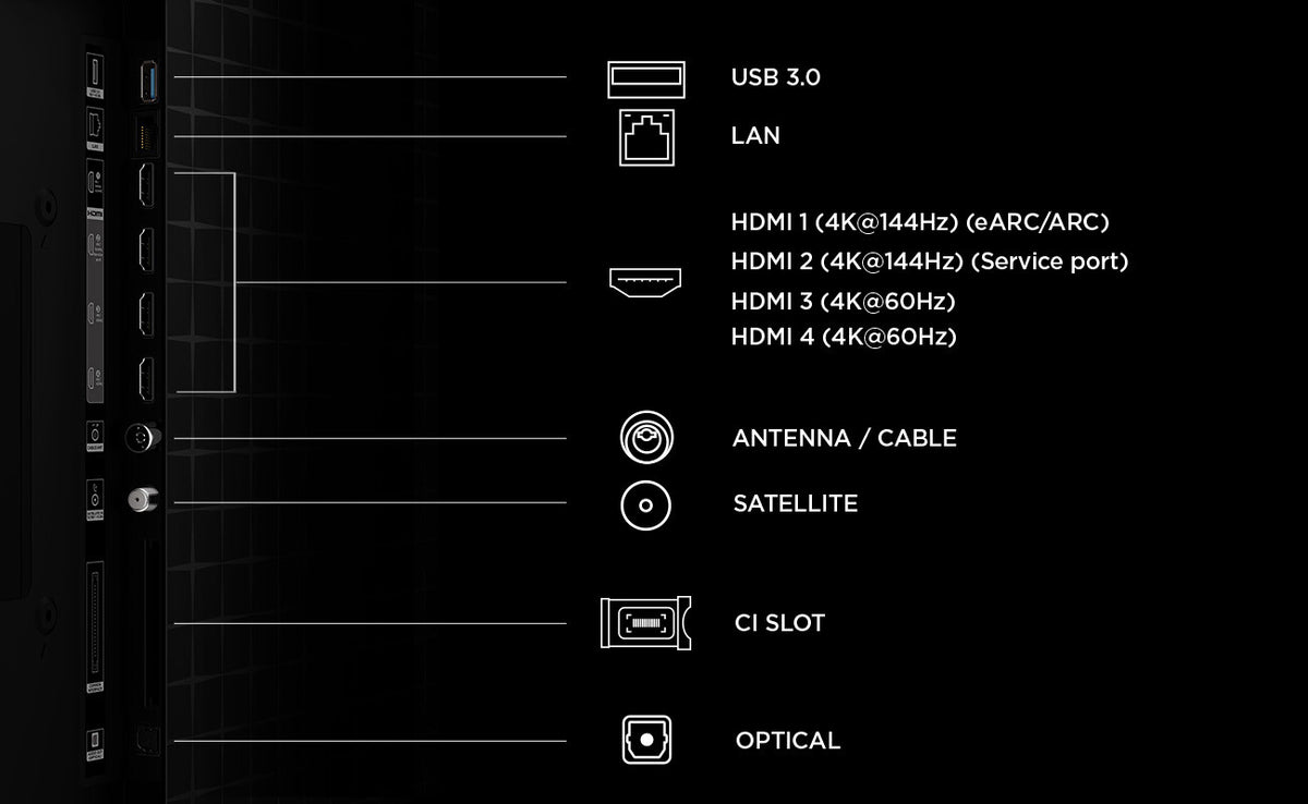TCL A400 55A400U TV 139,7 cm (55") 4K Ultra HD Smart TV Wi-Fi Sort 2500 cd/m²