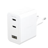 PanzerGlass empower by ® Turbo 70W Multiple Oplader inkl. 2 x USB-C + USB-A | EU Stik | Silver White