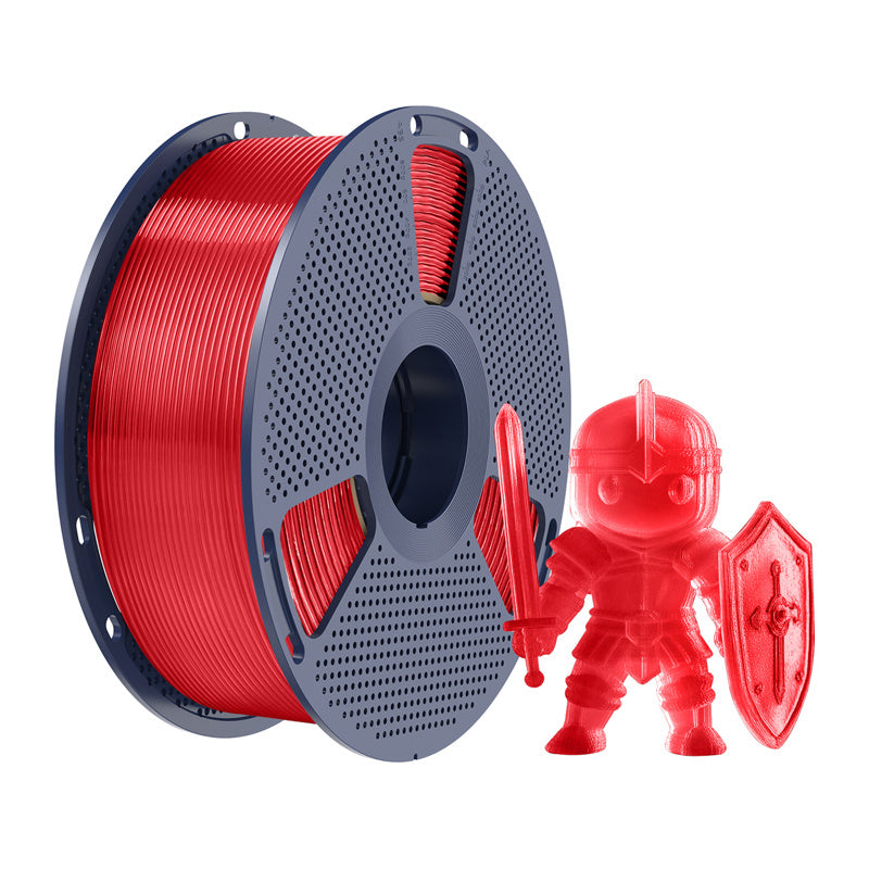 Sunlu PLA+ Filament (gennemsigtig rød)