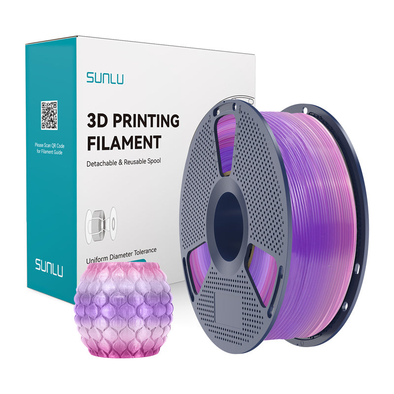 Sunlu PLA gennemsigtigt (Rainbow) 03 Filament