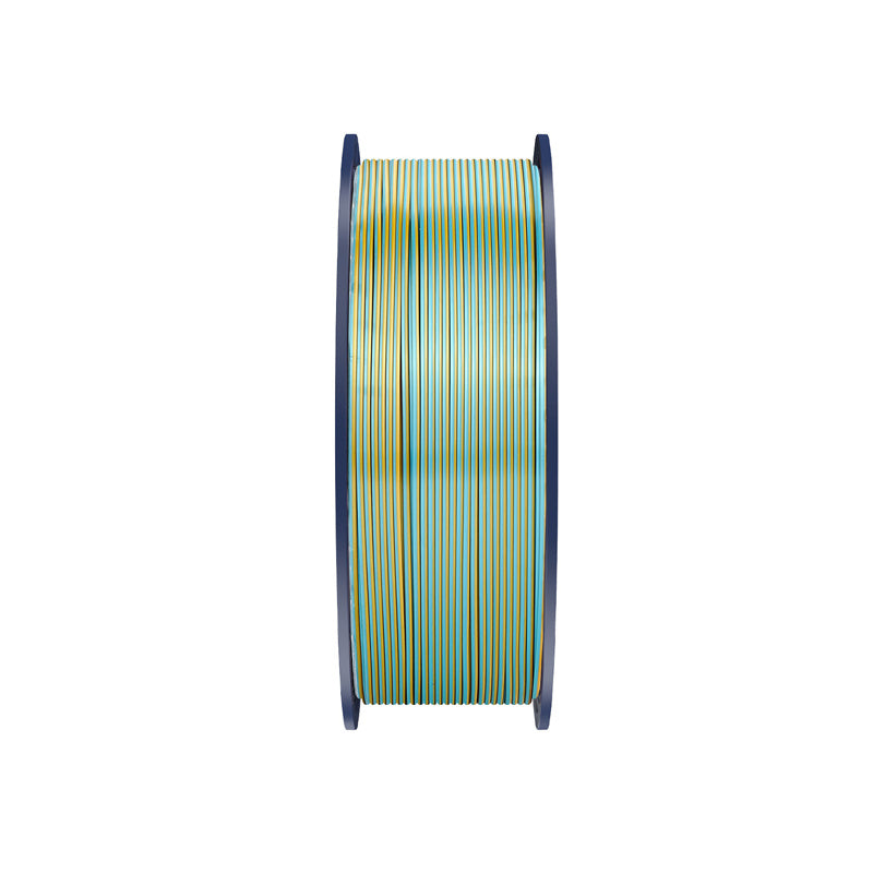 Sunlu PLA+ silke trefarvet filament (rødt, gult og grønt)