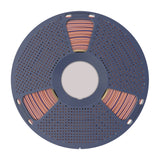 Sunlu PLA+ silke trefarvet filament (orange, blå og grøn)