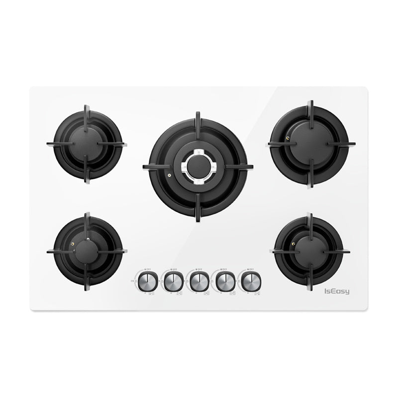 ISEASY MGBG-775 gasgrill med 5 brændere (hvid)