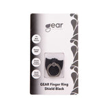 GEAR Fingerring Mobil Skjold Roterende  med Standerfunktion Mat Sort