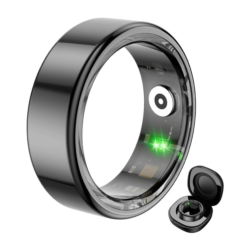 COLMI R02 Smart Ring, størrelse 12, 21,3 mm (sort) + opladningsfoder
