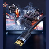Baseus Cafule HDMI / HDMI 2.0 4K 60 Hz 3D 18 Gbps kabel 3 m - sort