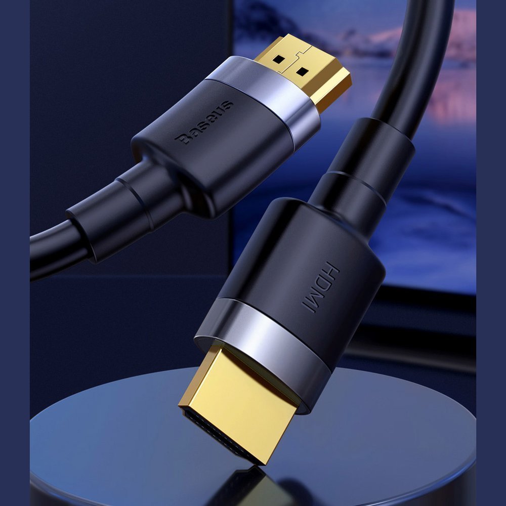 Baseus Cafule HDMI / HDMI 2.0 4K 60 Hz 3D 18 Gbps kabel 3 m - sort
