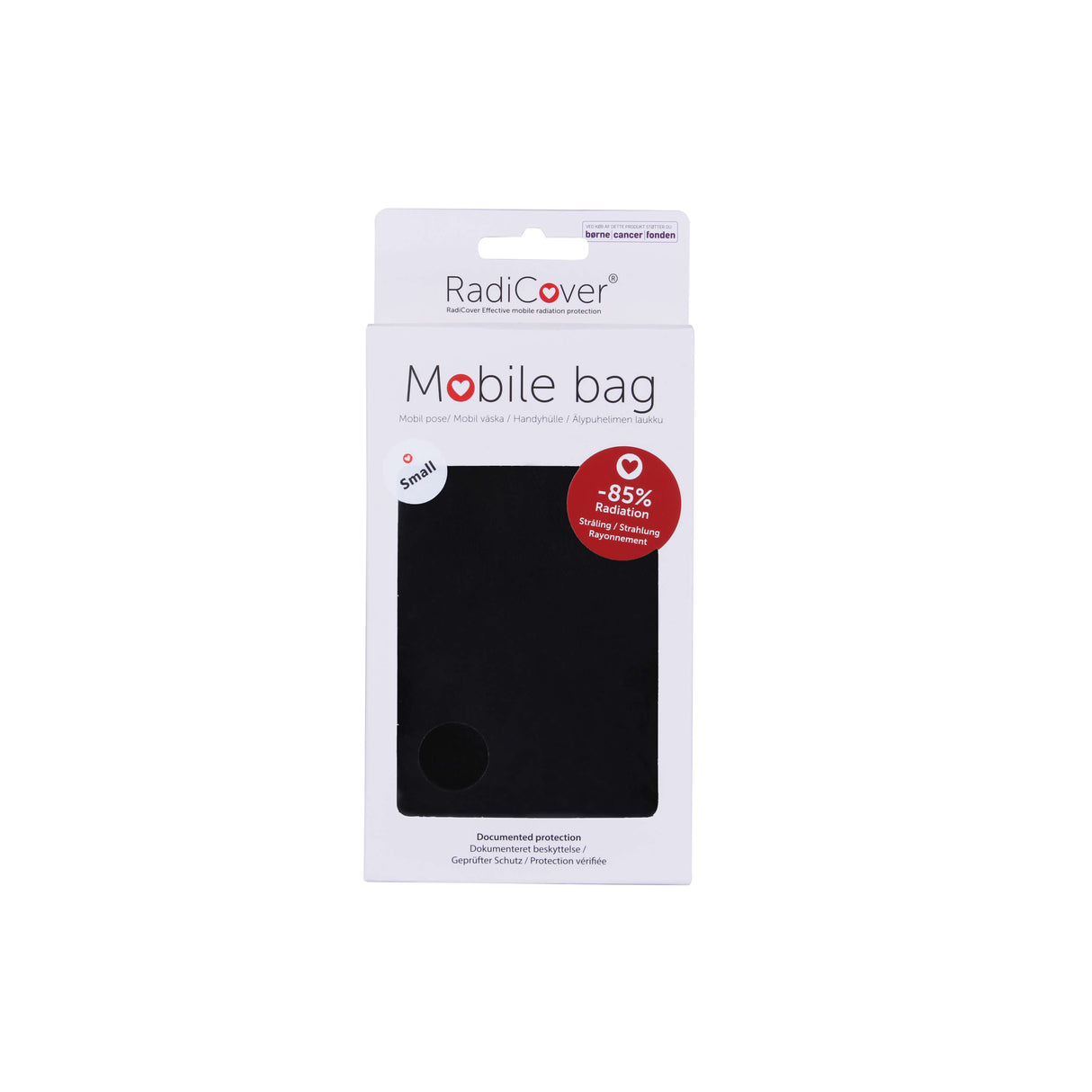 Radicover Strålingsbeskyttelse Mobil Pose Small Sort