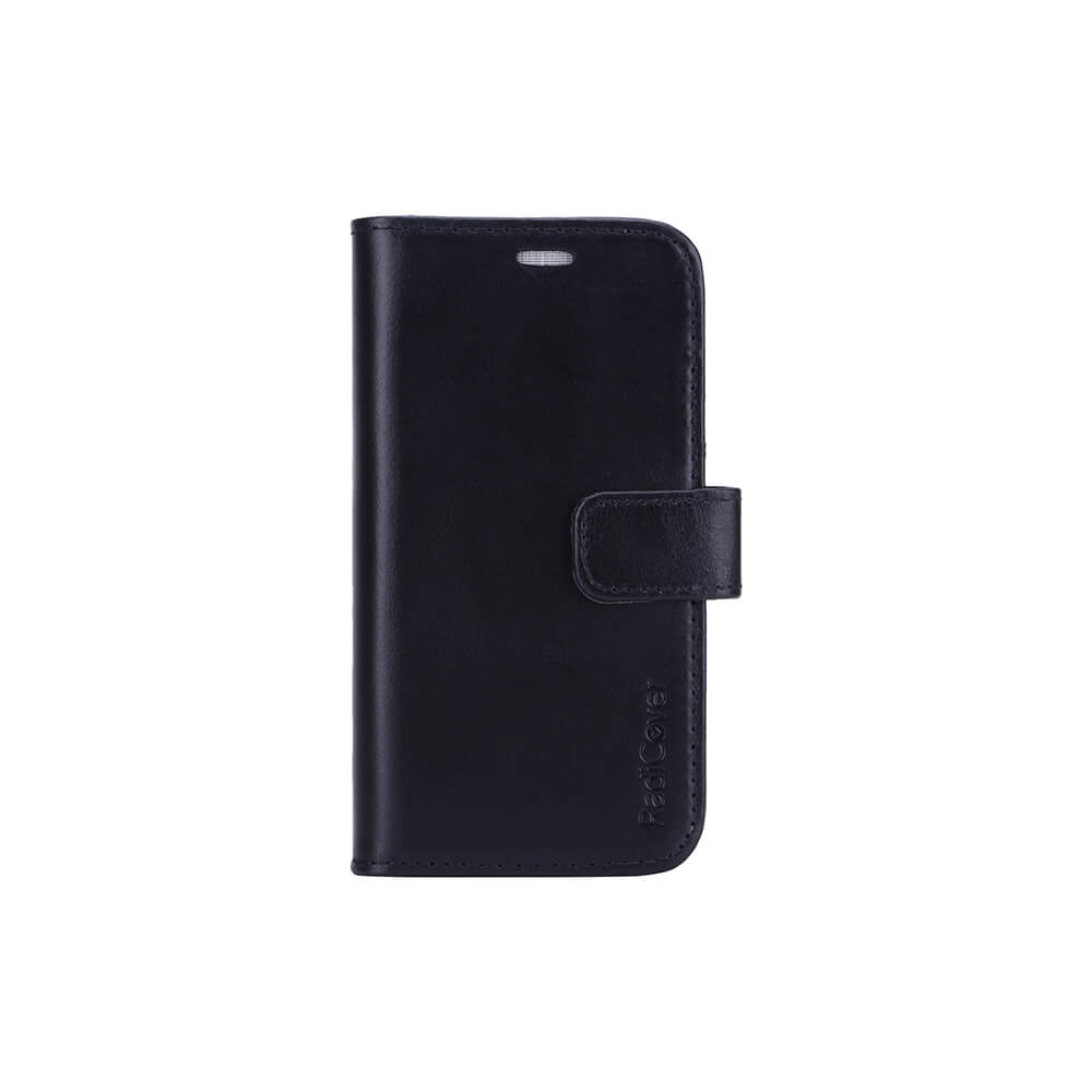Radicover Strålingsbeskyttelse Wallet Læder I Phone 12 Mini 2in1 Magnetcover Sort