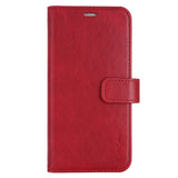 Radicover Flipcover 3 Card Anti Radiation I Phone 13 / 14 6,1" Red Pu Rfid