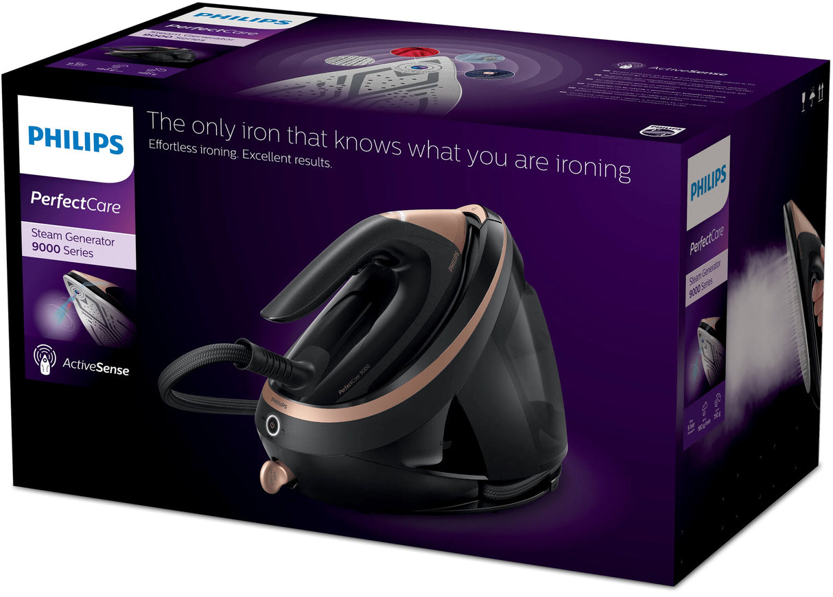 Philips PSG9040/80 Dampstrygning station 3100 W 1,8 L SteamGlide Elite-strygesål Sort