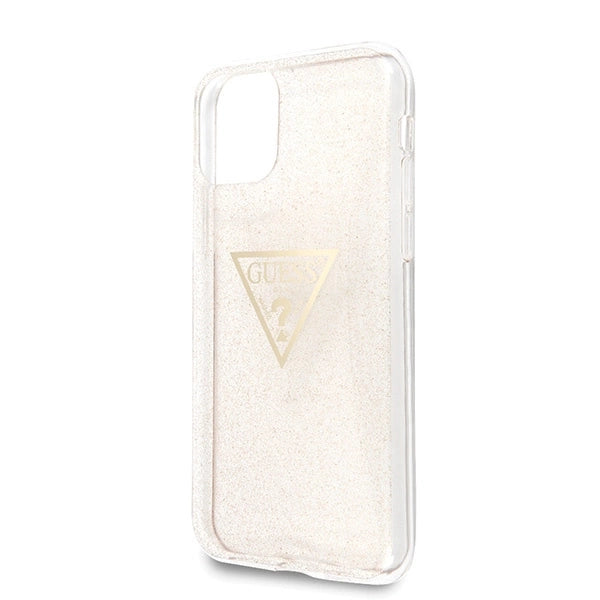 Guess GUHCN58SGTLGO iPhone 11 Pro guld/guld hårdkasse Glitter Triangle