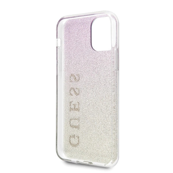 Guess GUHCN65PCUGLGPI iPhone 11 Pro Max roseguld/guld pink hårdkasse Gradient Glitter