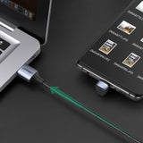 Ugreen nylon vinklet kabel USB-kabel - USB Type C 1 m 3 A 18 W Hurtig opladning AFC FCP for spillere grå (70313)