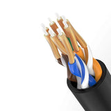 Ugreen kabel internet netværk kabel Ethernet patchcord RJ45 Cat 6A UTP 1000Mbps 1m sort (70332)