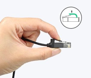 Ugreen kabel internet netværk kabel Ethernet patchcord RJ45 Cat 6A UTP 1000Mbps 1m sort (70332)