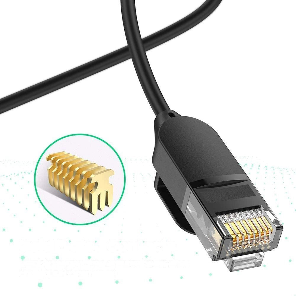 Ugreen kabel internet netværk kabel Ethernet patchcord RJ45 Cat 6A UTP 1000Mbps 1m sort (70332)