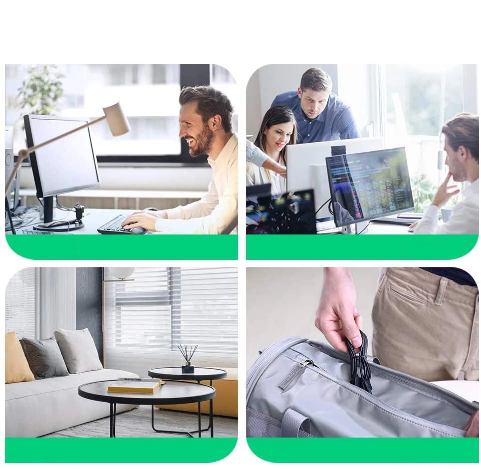 Ugreen kabel internet netværk kabel Ethernet patchcord RJ45 Cat 6A UTP 1000Mbps 1m sort (70332)