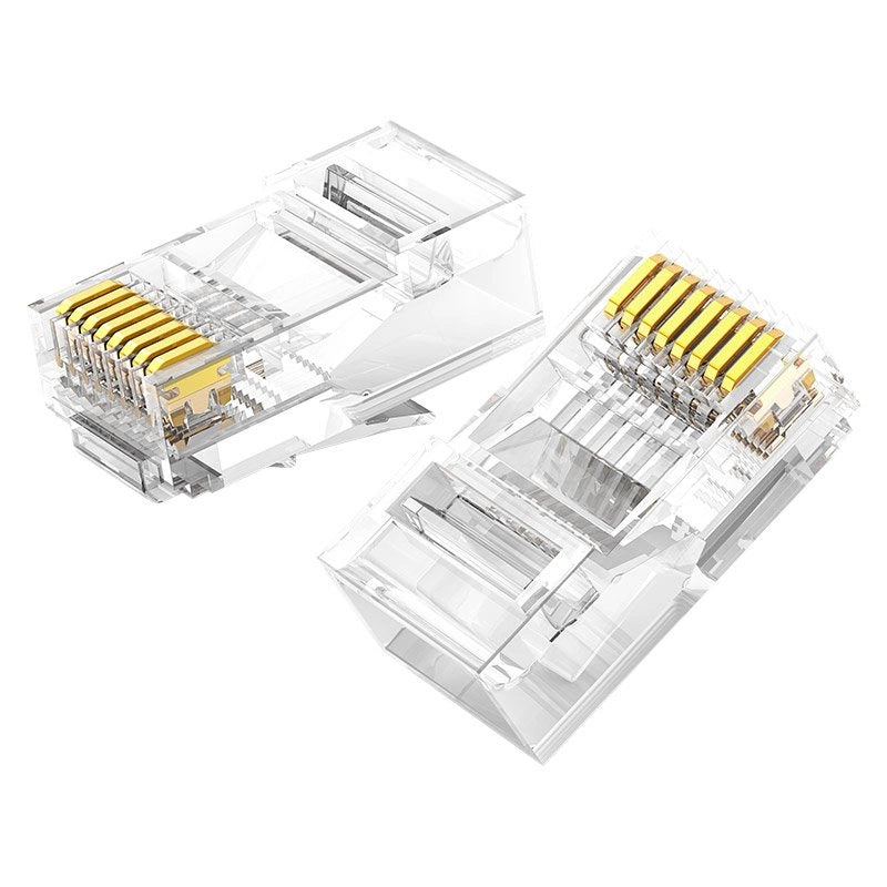 Ugreen 10x plug plug kobler ende RJ45 8P8C Cat 6 gennemsigtige (50961)