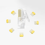 Ugreen 10x plug plug kobler ende RJ45 8P8C Cat 6 gennemsigtige (50961)