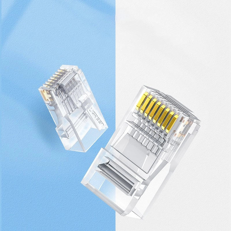 Ugreen 10x plug plug kobler ende RJ45 8P8C Cat 6 gennemsigtige (50961)