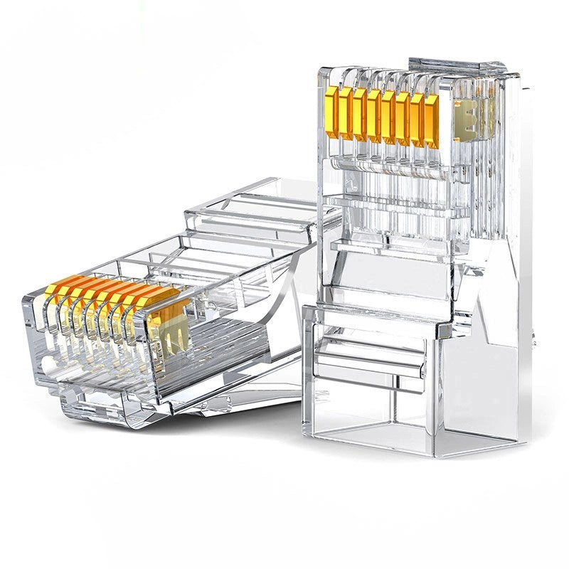 Ugreen 10x plug plug kobler ende RJ45 8P8C Cat 6 gennemsigtige (50961)