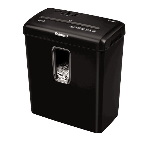 Fellowes Powershred P-30C papirmakulator Krydsmakulering 22 cm Sort